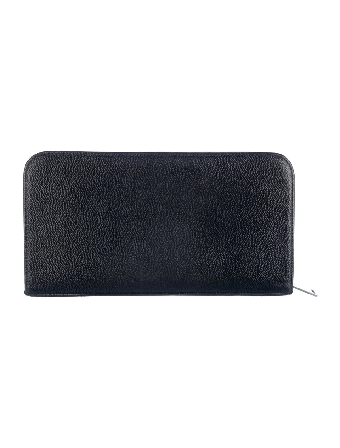 YSL GRAIN DE POUDRE LEATHER ZIP-AROUND-WALLET
