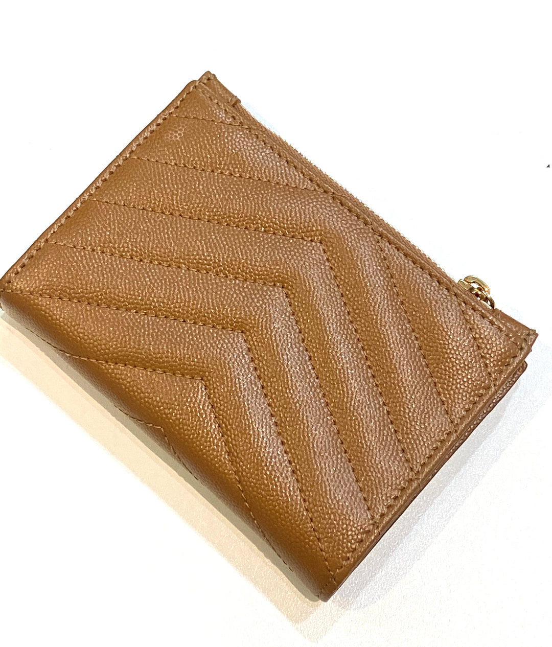 YSL CASSANDRE MATELASSE GRAIN DE POUDRE LEATHER WALLET
