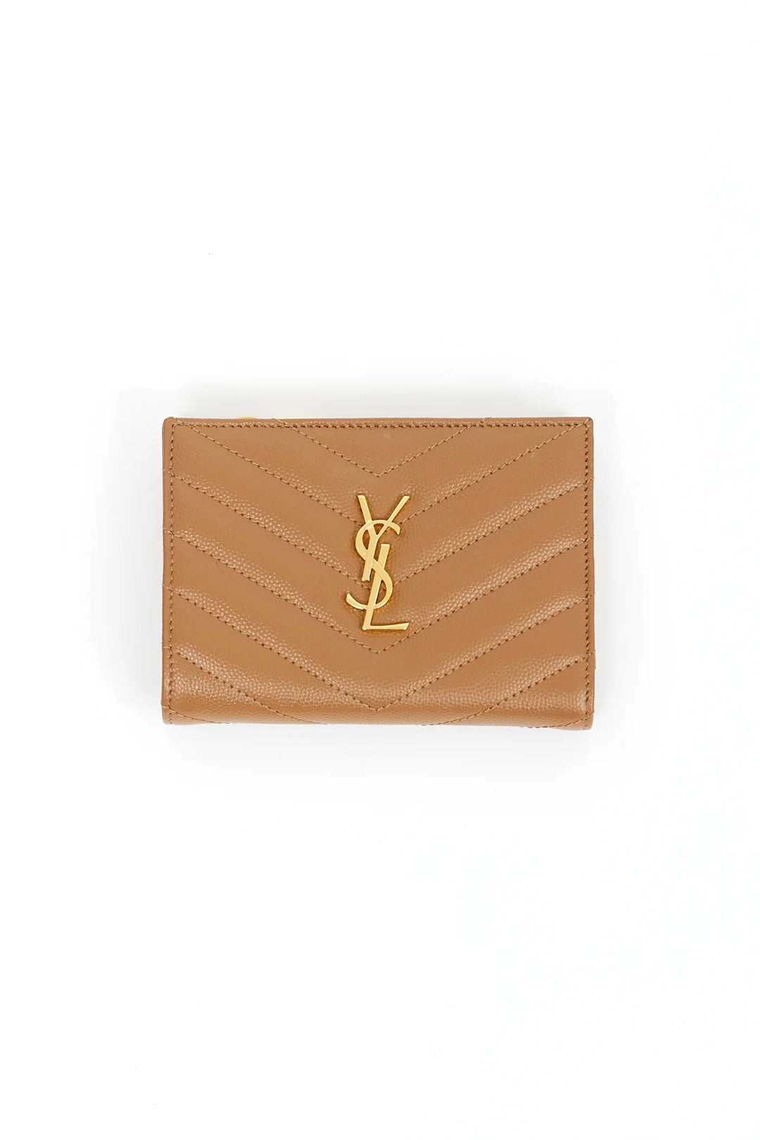 YSL CASSANDRE MATELASSE GRAIN DE POUDRE LEATHER WALLET