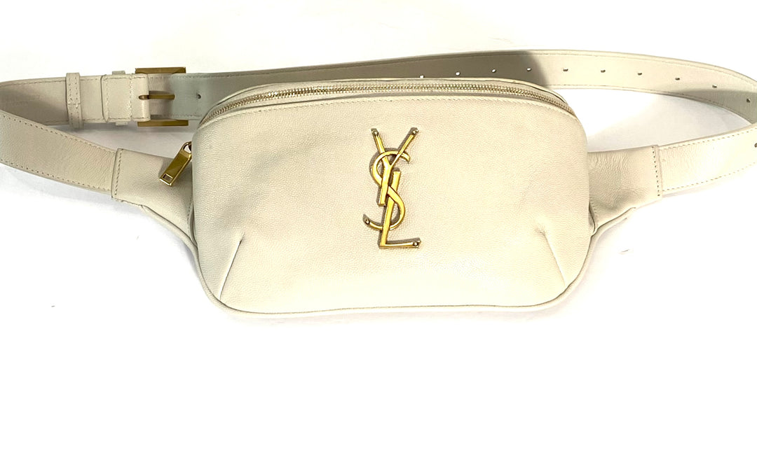 YSL GRAIN DE POUDRE MONOGRAM BELT BAG