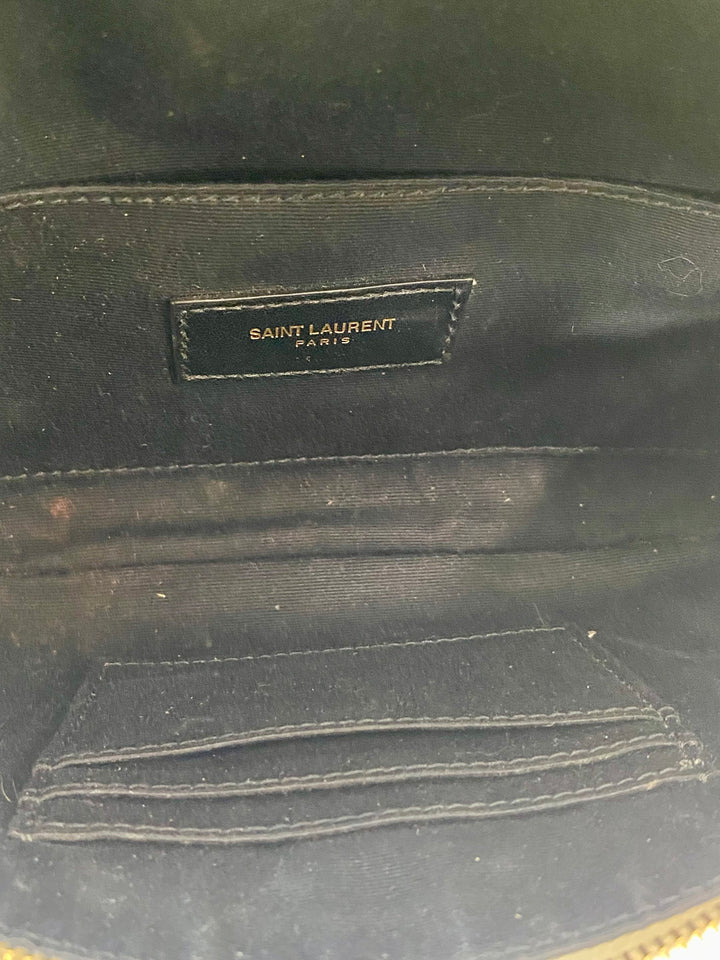 YSL GRAIN DE POUDRE MONOGRAM BELT BAG
