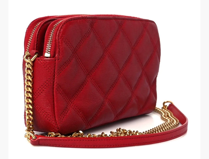 YSL GRAINED LAMBSKIN QUILTED MINI BECKY CROSSBODY BAG