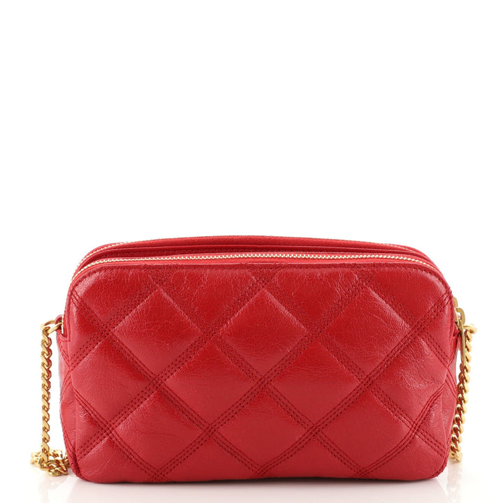YSL GRAINED LAMBSKIN QUILTED MINI BECKY CROSSBODY BAG