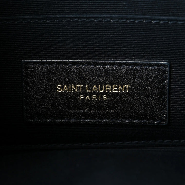 YSL GRAINED LAMBSKIN QUILTED MINI BECKY CROSSBODY BAG