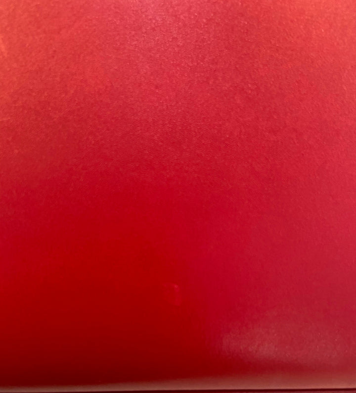 YVES SAINT LAURENT KATE LEATHER CLUTCH BAG ROUGE