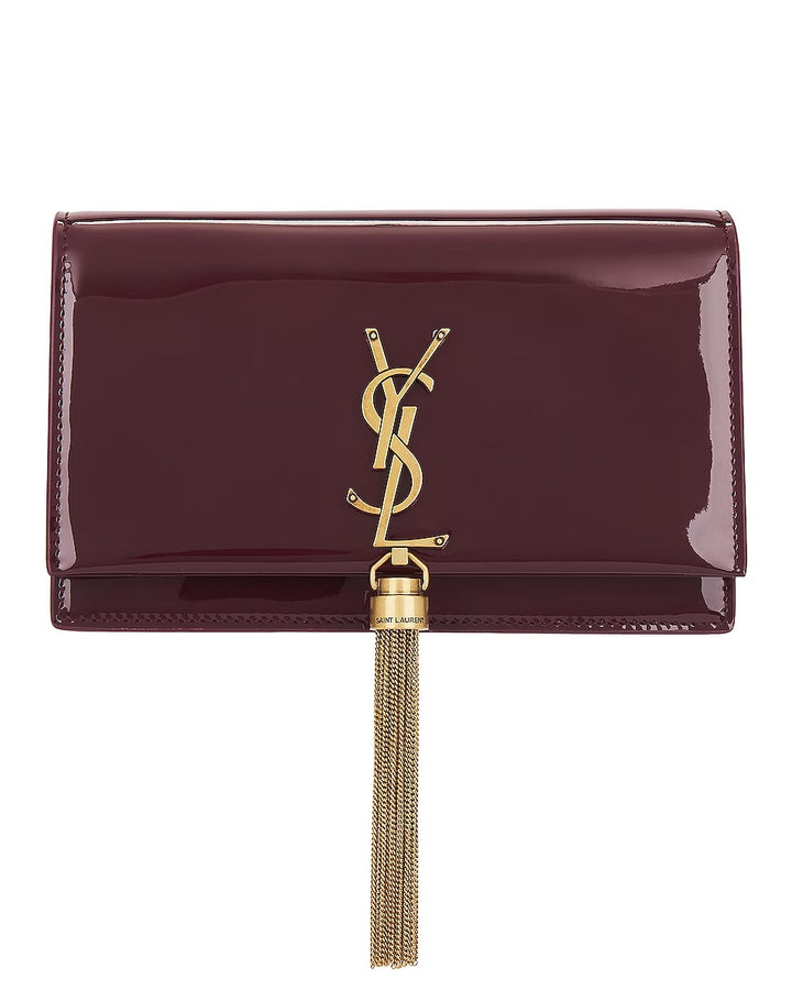 YSL CASSANDRE KATE TASSEL LEATHER WALLET ON A CHAIN