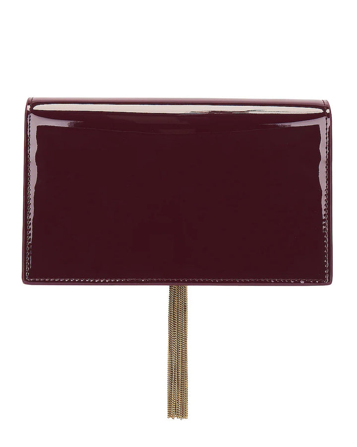 YSL CASSANDRE KATE TASSEL LEATHER WALLET ON A CHAIN