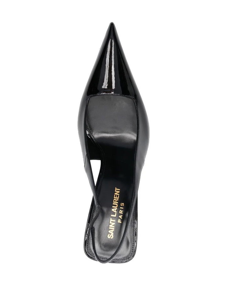 YSL KISS PATENT LEATHER SLINGBACK PUMPS