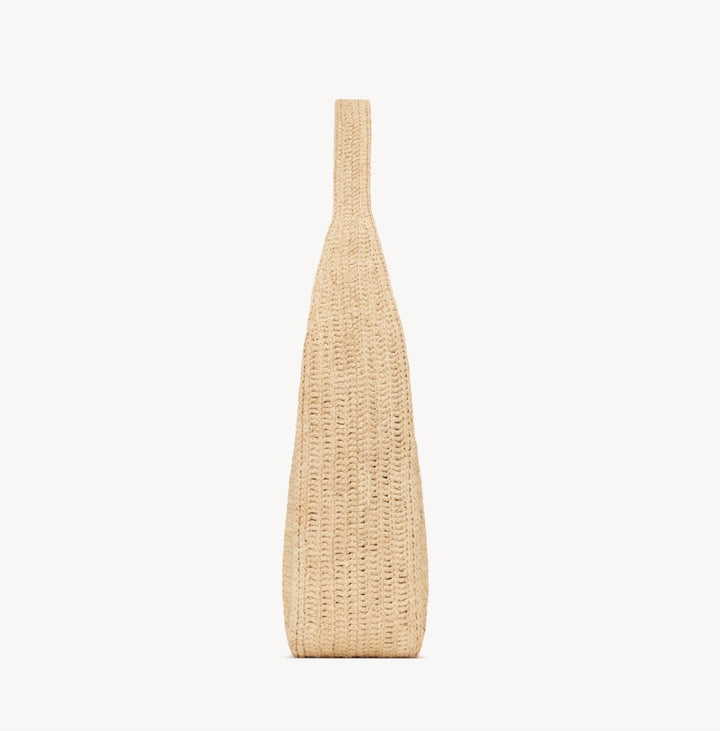 YSL LE 5 À 7 RAFFIA HOBO SHOULDER BAG