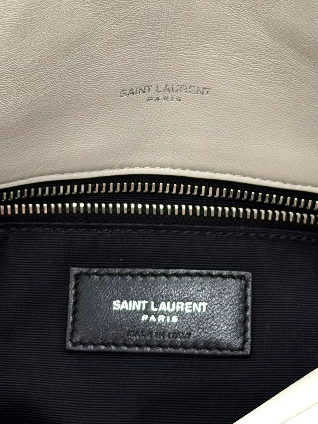 YSL QUILTED LAMBSKIN LEATHER LOULOU PUFFER MEDIUM SHOULDER BAG