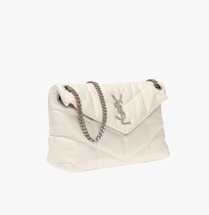 YSL QUILTED LAMBSKIN LEATHER LOULOU PUFFER MEDIUM SHOULDER BAG