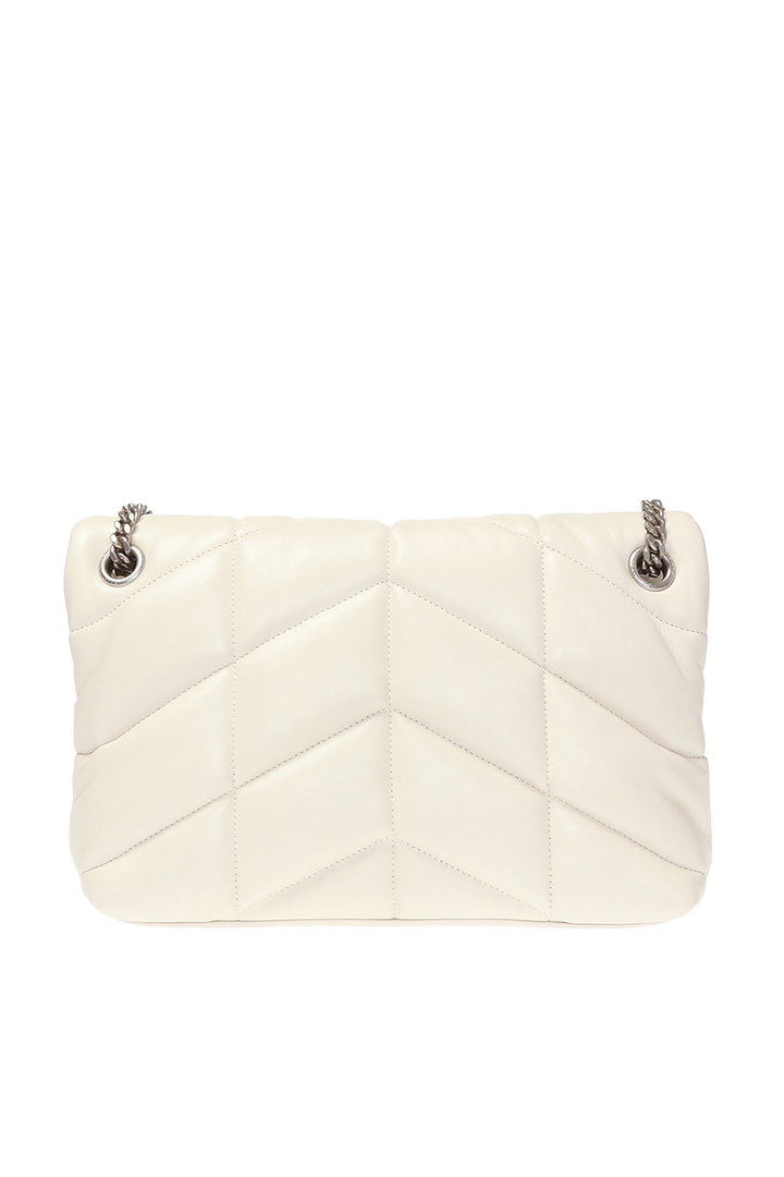 YSL QUILTED LAMBSKIN LEATHER LOULOU PUFFER MEDIUM SHOULDER BAG