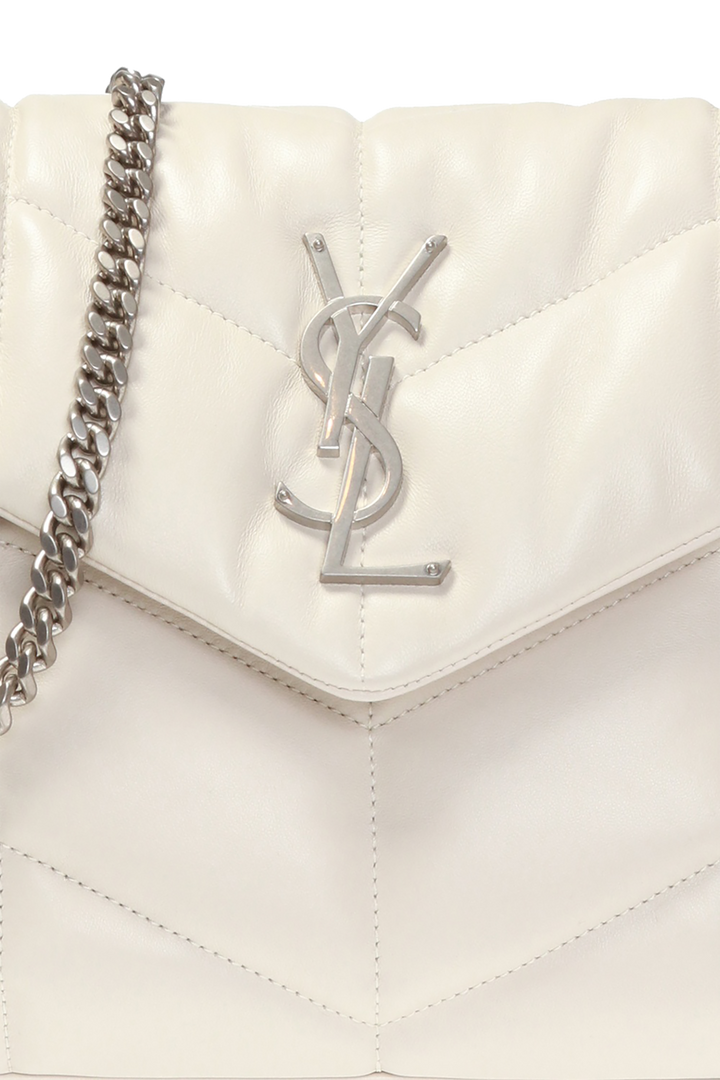 YSL QUILTED LAMBSKIN LEATHER LOULOU PUFFER MEDIUM SHOULDER BAG