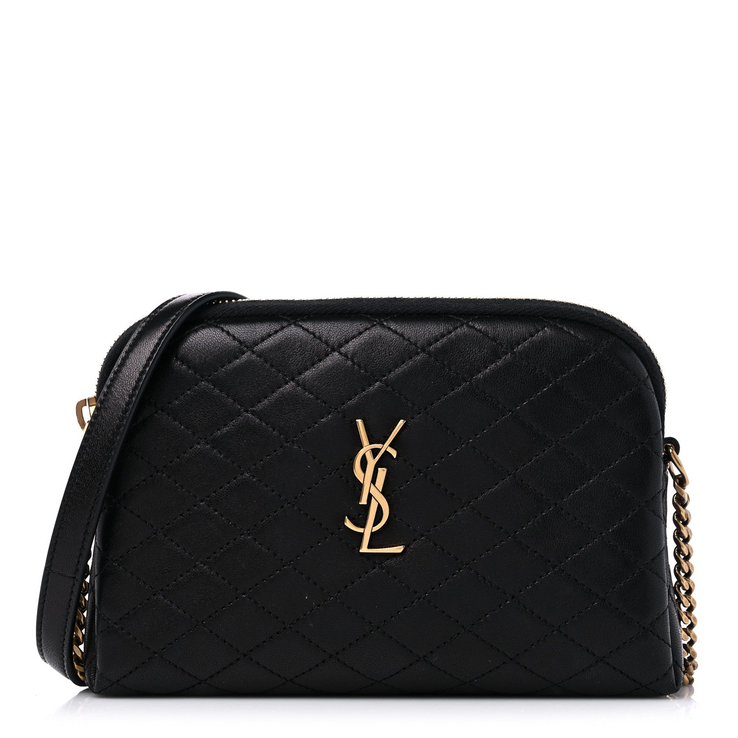 YSL LAMBSKIN QUILTED GABY ZIPPED POUCH CROSSBODY – Caroline's Fashion ...