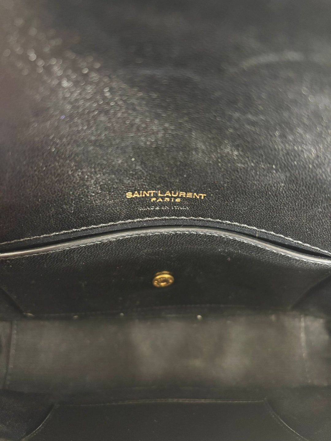 YSL LAMBSKIN QUILTED MONOGRAM MINI LOULOU BAG