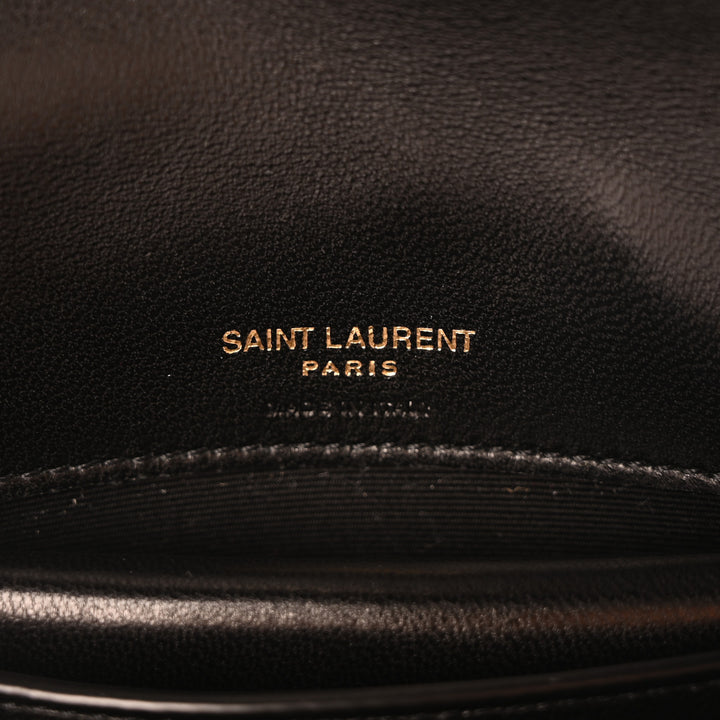 YSL LAMBSKIN QUILTED MONOGRAM MINI LOULOU BAG