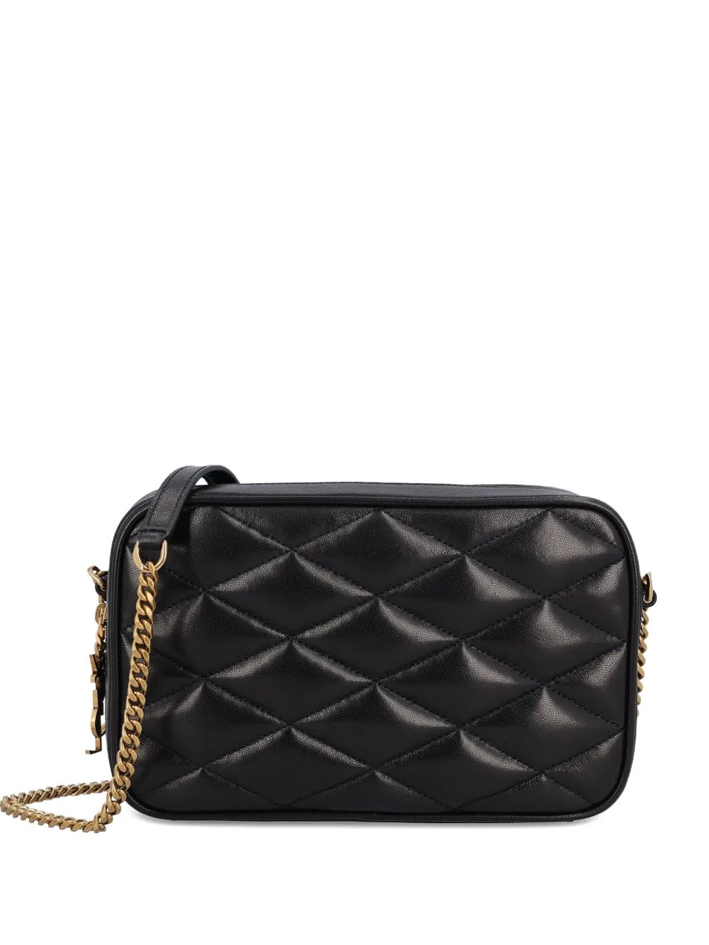 YSL LAMBSKIN QUILTED MINI CAMERA BAG-NERO