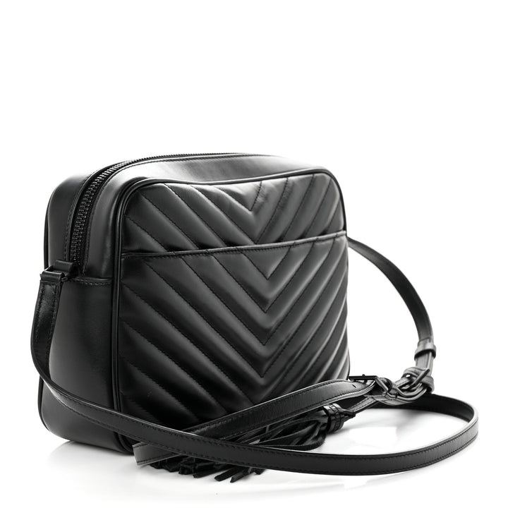 SAINT LAURENT LOU QUILTED CALFSKIN YSL CAMERA CROSSBODY BAG