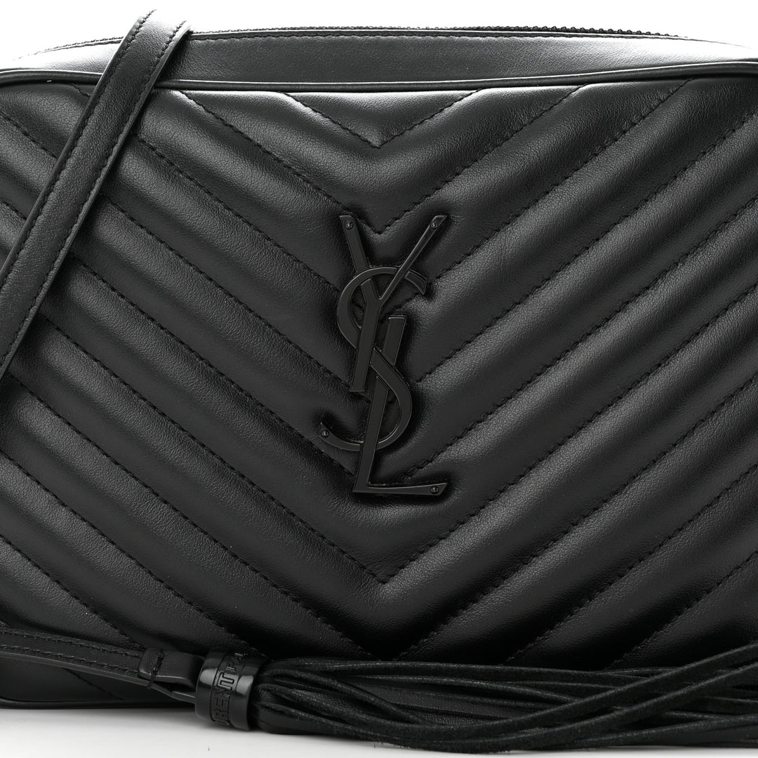 SAINT LAURENT LOU QUILTED CALFSKIN YSL CAMERA CROSSBODY BAG