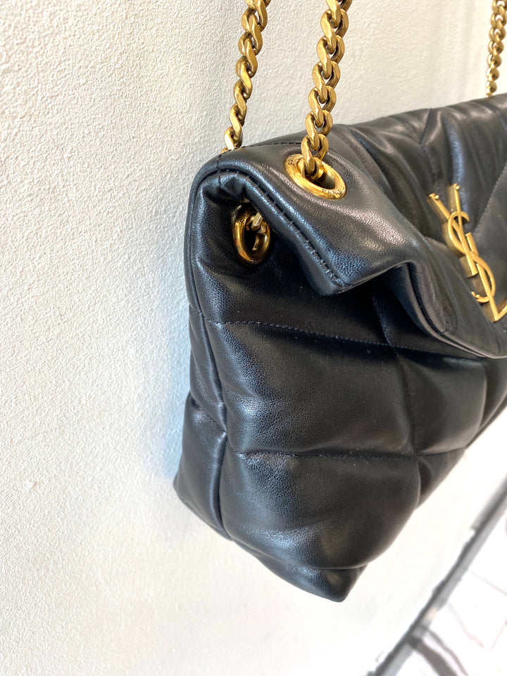 SAINT LAURENT PUFFER LOULOU SHOULDER BAG