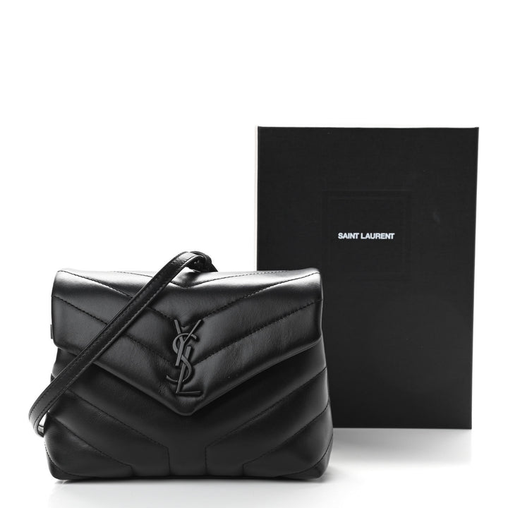 YSL QUILTED Y CALFSKIN LOULOU TOY SHOULDER BAG