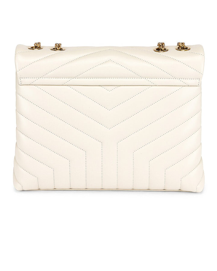 YSL MEDIUM LOULOU CALFSKIN LEATHER CHAIN BAG