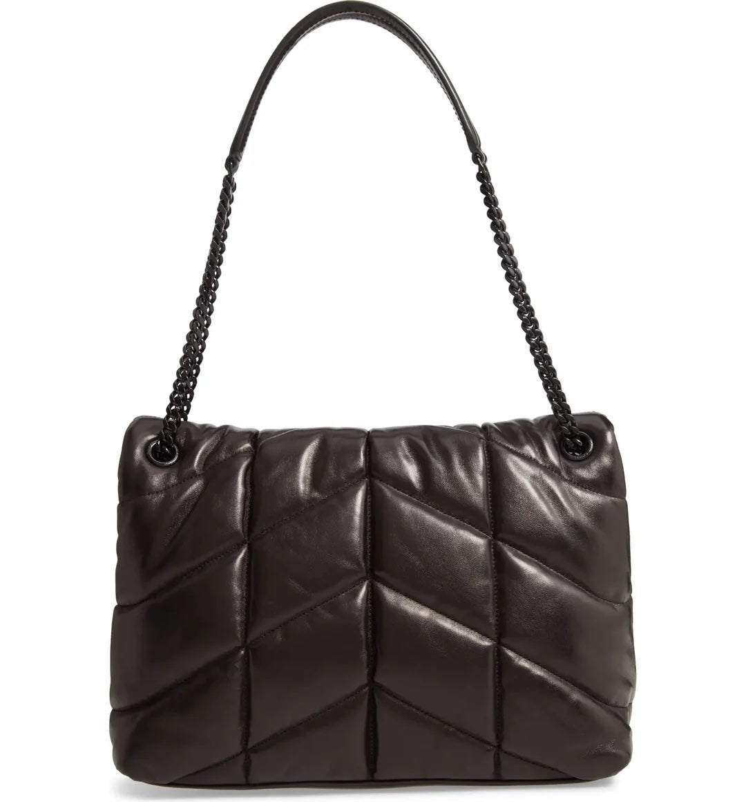 YSL LOULOU QUILTED PUFFER LEATHER MEDIUM SHOULDER BAG