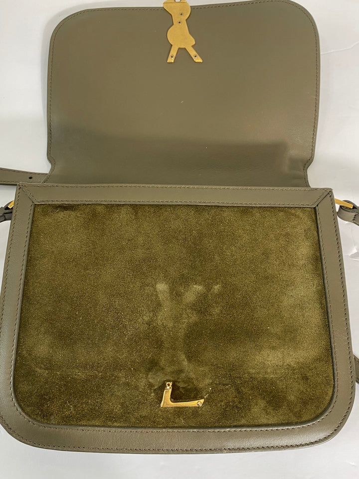 YSL SUEDE CALFSKIN SOLFERINO MEDIUM CROSSBODY BAG