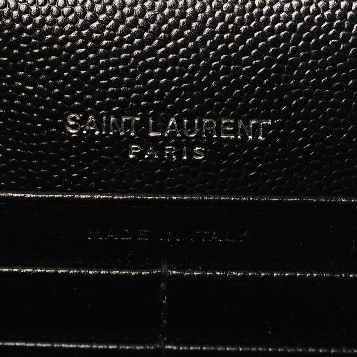 YSL MONOGRAM GRAIN DE POUDRE WALLET ON CHAIN