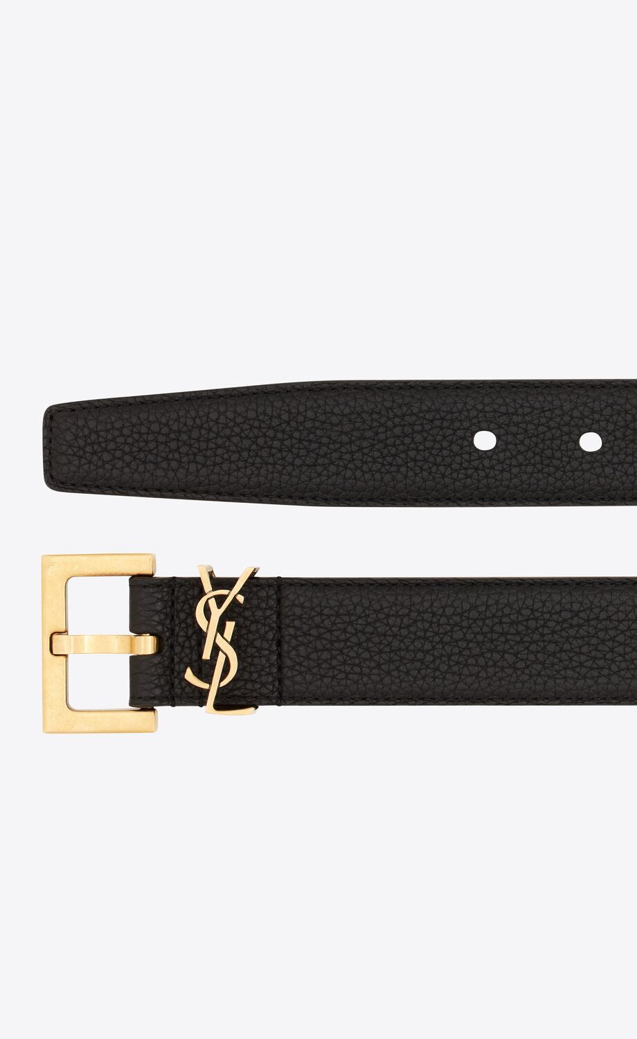 YSL MONOGRAM GRAINED LEATHER BELT – Caroline display picture 1