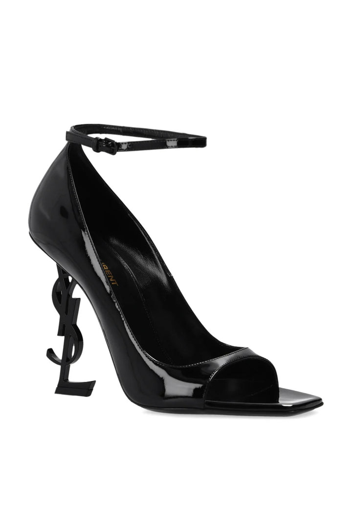 YSL PATENT CALF LEATHER OPYUM PEEP TOE PUMPS