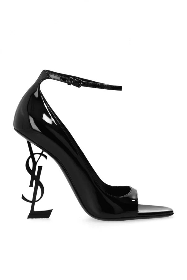 YSL PATENT CALF LEATHER OPYUM PEEP TOE PUMPS