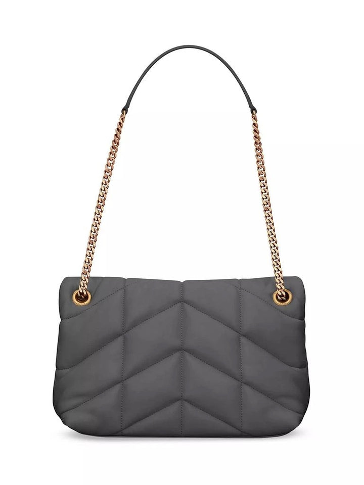 YSL PUFFER NAPPA LEATHER SMALL SHOULDER BAG