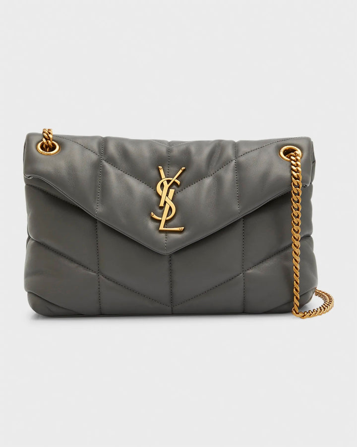 YSL PUFFER NAPPA LEATHER SMALL SHOULDER BAG