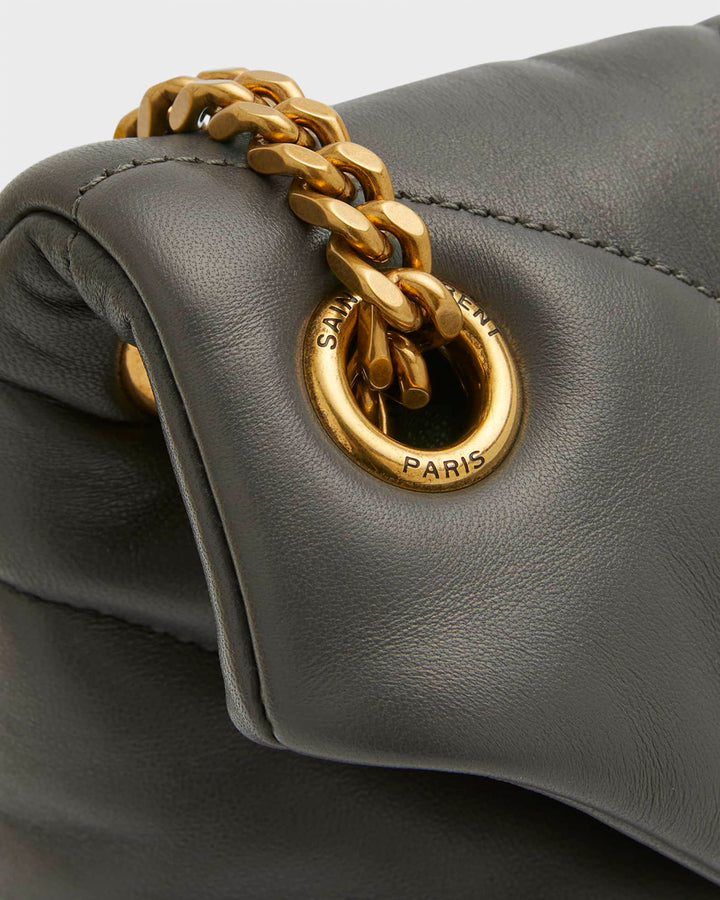 YSL PUFFER NAPPA LEATHER SMALL SHOULDER BAG