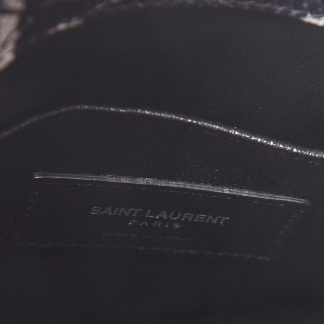 SAINT LAURENT PYTHON EMBOSSED SMALL SAC DE JOUR TOTE BAG