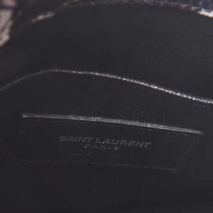 SAINT LAURENT PYTHON EMBOSSED SMALL SAC DE JOUR TOTE BAG