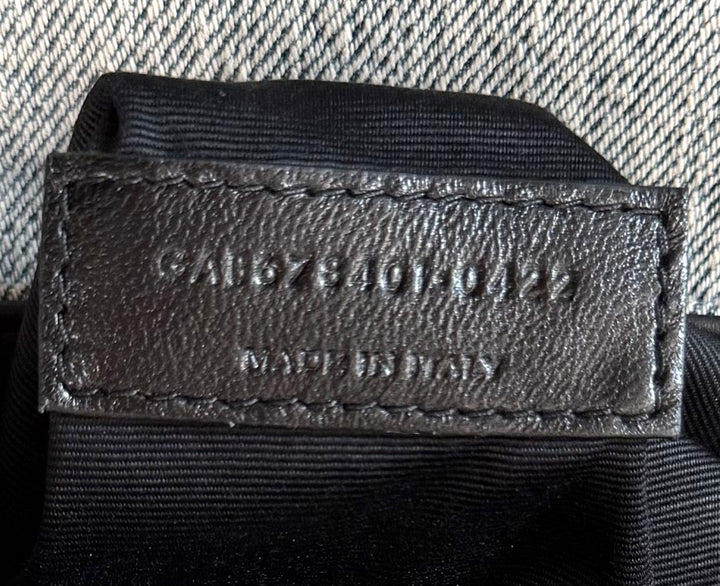YVES SAINT LAURENT LOULOU TOY DENIM CROSSBODY BAG