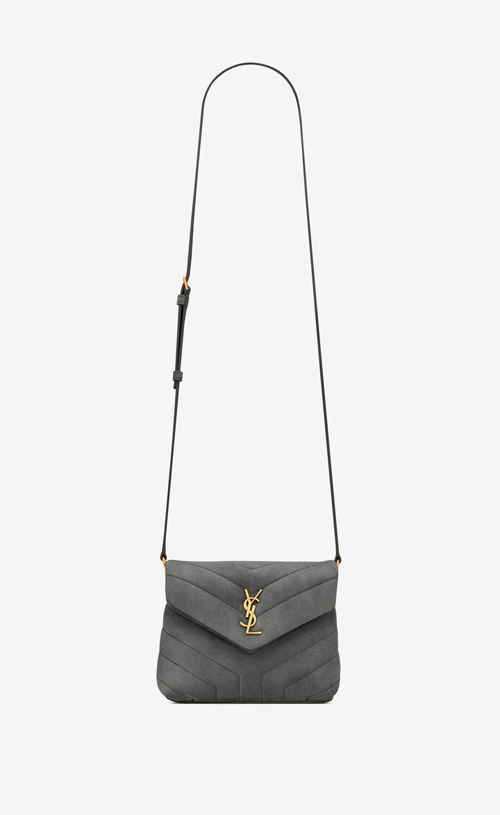 YVES SAINT LAURENT LOULOU TOY DENIM CROSSBODY BAG
