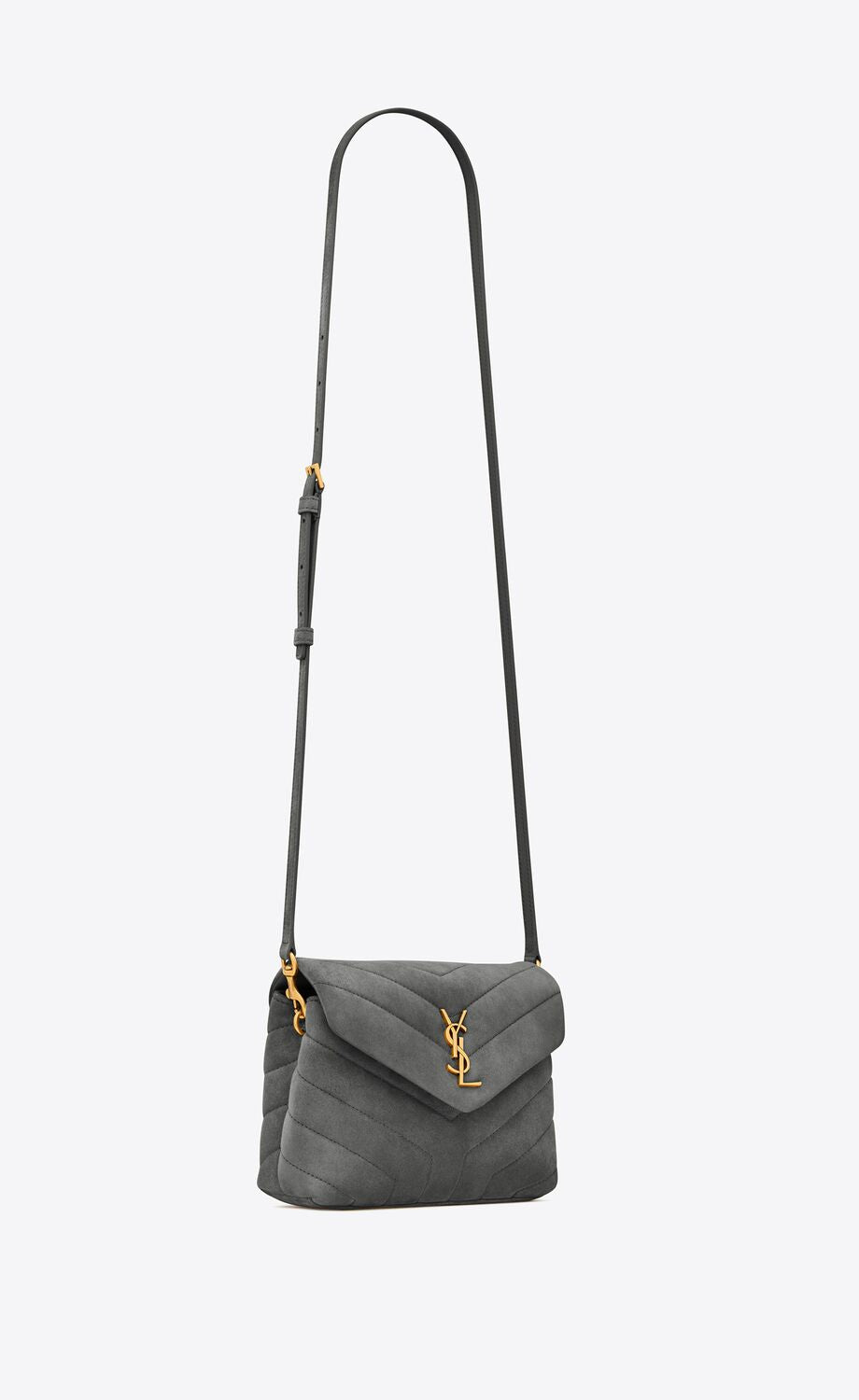 YVES SAINT LAURENT LOULOU TOY DENIM CROSSBODY BAG