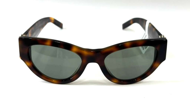 YSL TORTOISESHELL CAT-EYE SL M94 LOGO SUNGLASSES IN HAVANA