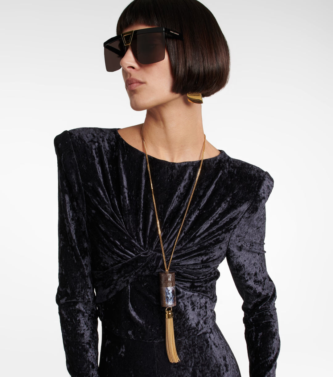 YSL SL-537 001  PALACE SHIELD SUNGLASSES