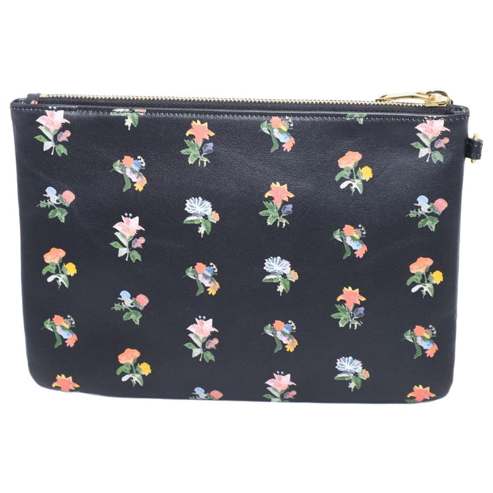 YVES SAINT LAURENT MONOGRAM PRAIRIE FLOWER WRISTLET CLUTCH