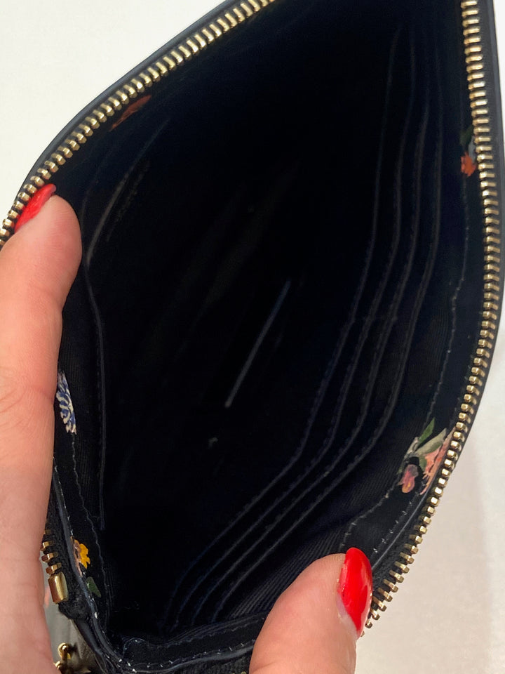 YVES SAINT LAURENT MONOGRAM PRAIRIE FLOWER WRISTLET CLUTCH