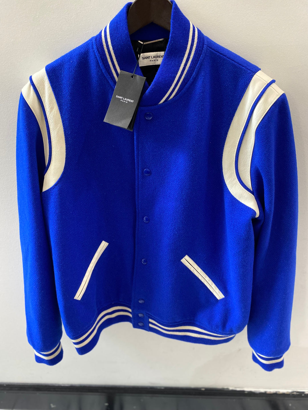 YVES SAINT LAURENT TEDDY VARSITY CLASSIC JACKET