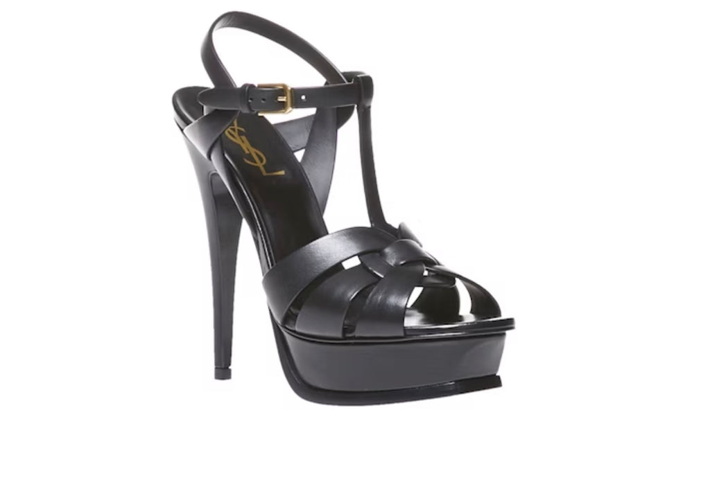 【Saint Laurent】TRIBUTE PLATFORM SANDALS 75MM◆315490BDA00 TRIBUTE platform sandals in smooth leather | Saint Laurent