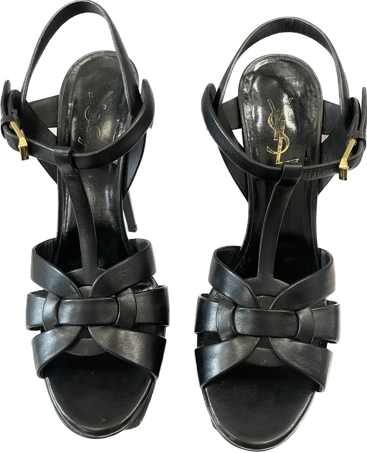 【Saint Laurent】TRIBUTE PLATFORM SANDALS 75MM◆315490BDA00 TRIBUTE platform sandals in smooth leather | Saint Laurent