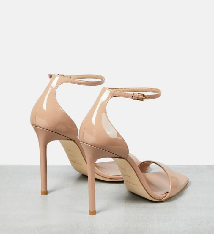 YSL AMBER 105 PATENT LEATHER SANDALS