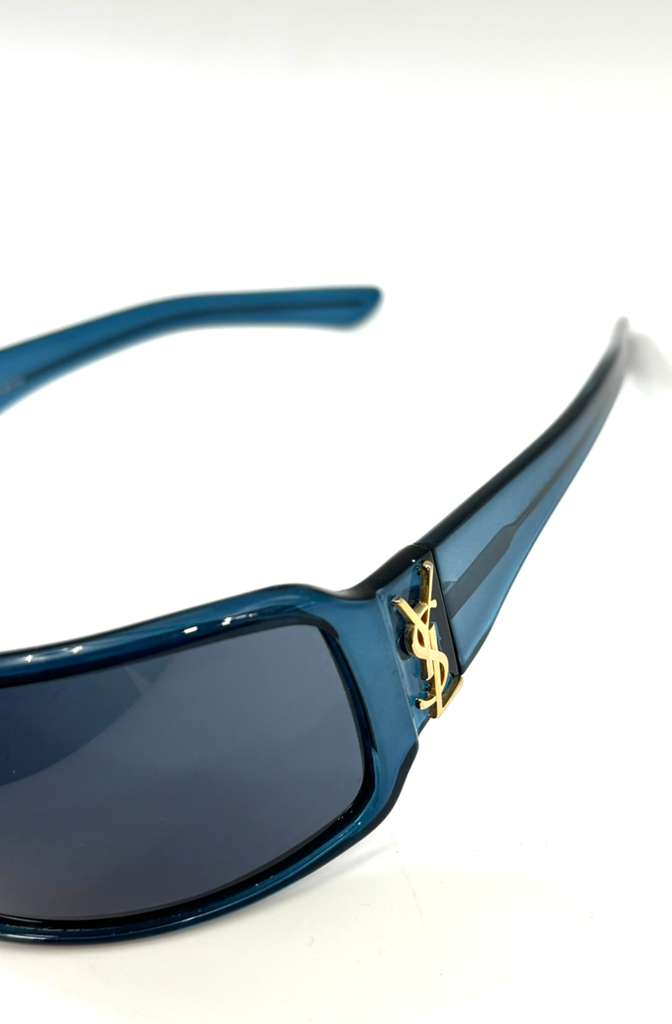 YSL BLUE SHIELD LOGO SUNGLASSES