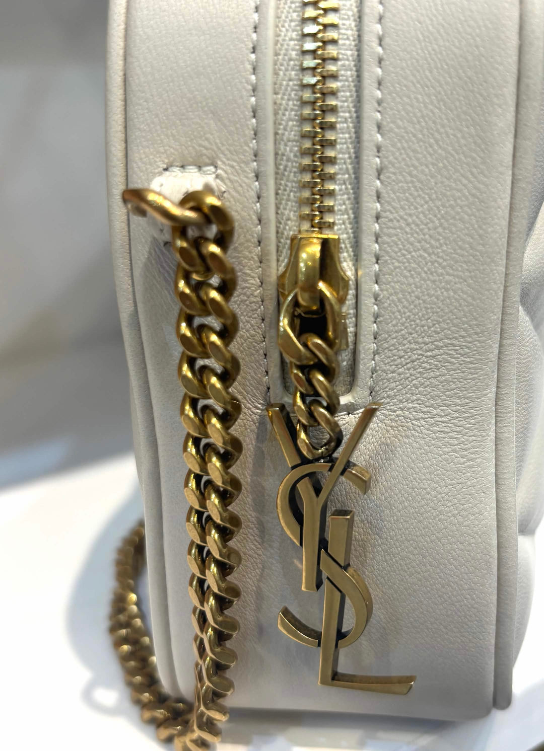 YSL LAMBSKIN QUILTED MINI CAMERA BAG